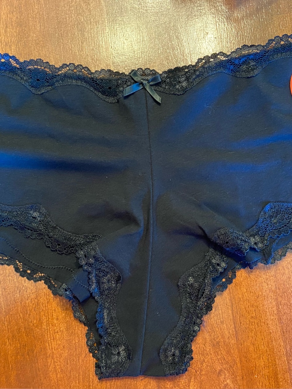 Black Lace-Trim Women’s Hipster Briefs